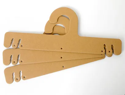 Hangers Storfa Dillad Oedolion, Crogenni Oedolion, Sgarffiau Pen, Bachau Papur ecogyfeillgar, Hangers Papur Bwrdd Ifori Papur Fbb