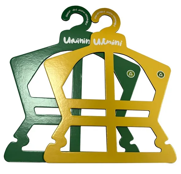 Hanger Cardbord, Caled Cardbord Hanger Custom-Gwnaed Eco-Cardbord Papur Dillad Cyfeillgar Crogfachau Ar Gyfer Oedolion Papur Bwrdd Ifori Fbb