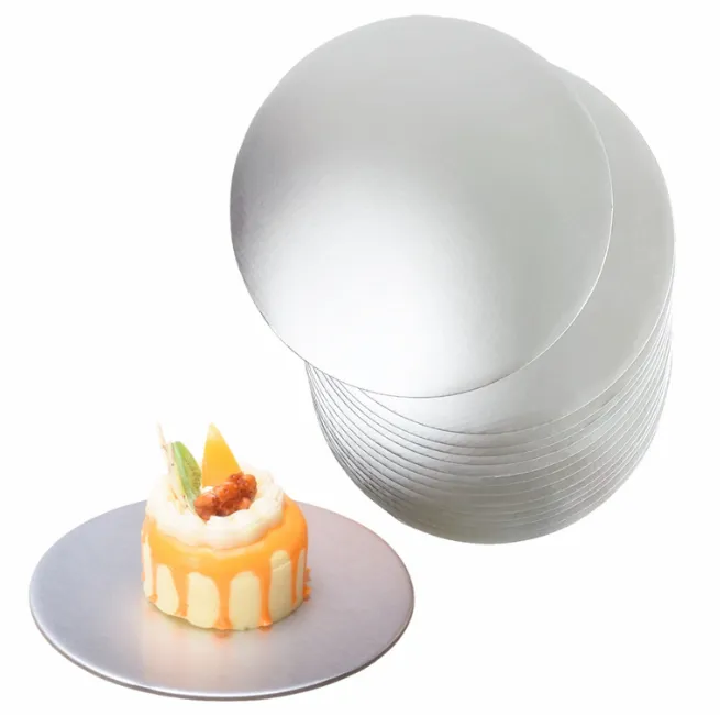 Bwyd Poblogaidd-Cacen Cardbord Rownd Base Base Ivory Board Fbb Paper