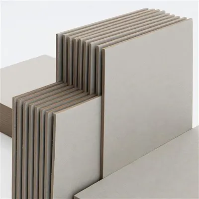 0.3mm 1mm 3mm Packaging Box Grey Chip Board Thick Paper Gsm Gris Carton Uncoated Single Side Grey Board With Laminated Grey Board